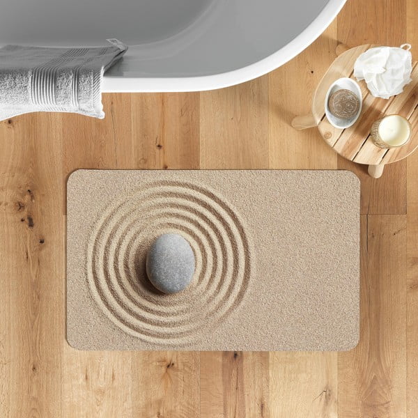 Jasnobrązowy dywanik łazienkowy 50x120 cm Serena – douceur d'intérieur-image-1