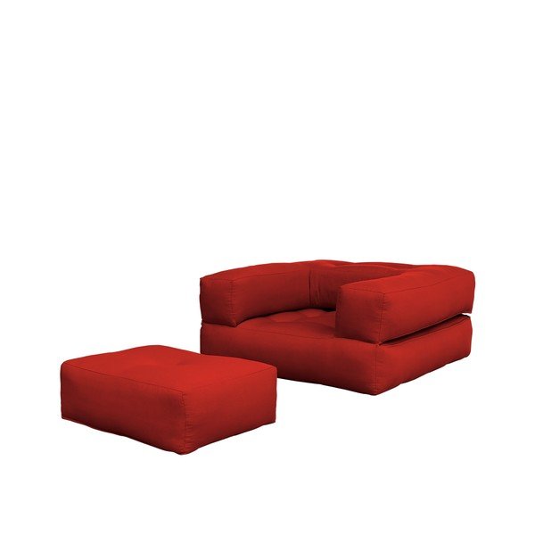 Fotel rozkładany Karup Cube Red-image-1