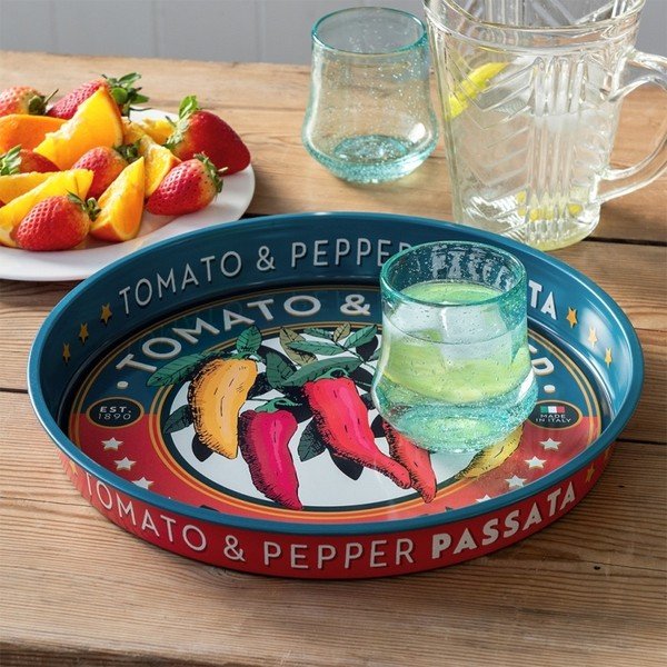 Metalowa taca ø 33 cm Passata – Rex London-image-1