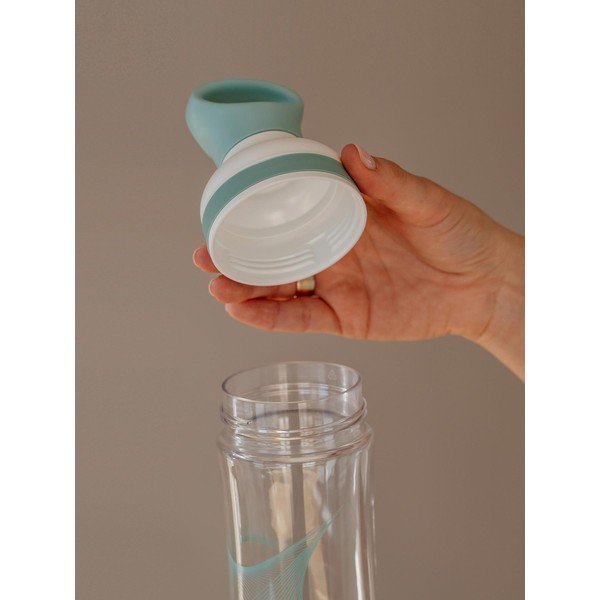 Niebiesko-biała butelka na wodę Equa Flow Wave, 800 ml-image-3