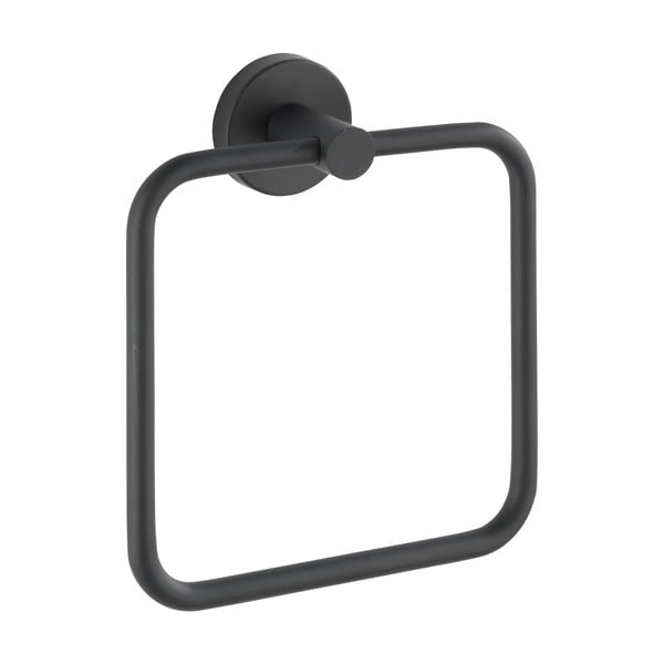 Ścienny wieszak na ręczniki ze stali nierdzewnej w kolorze matowej czerni Bosio – Wenko-image-2