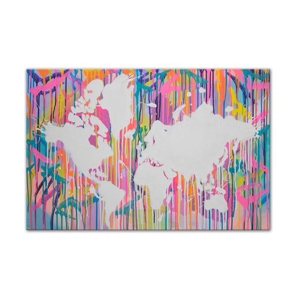 Obraz Around the World II, 60x90 cm
