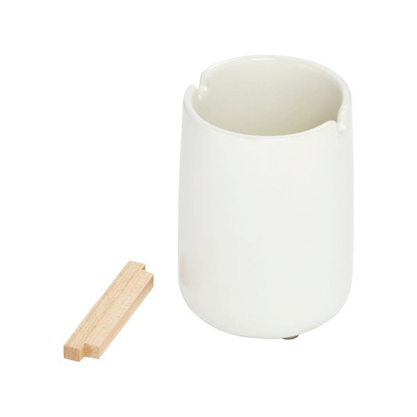 Biały ceramiczny kubek na szczoteczki iDesign Eco Vanity-image-4