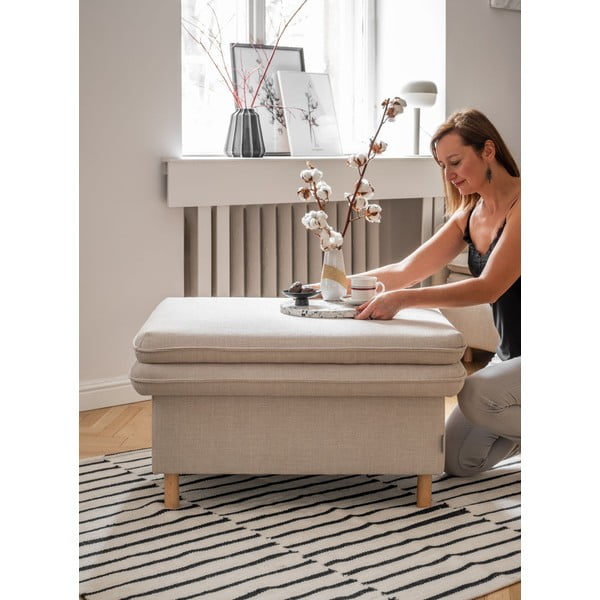 Beżowy podnóżek Simon – Miuform-image-2