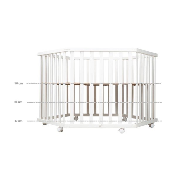 Jasnoszary kojec dla dzieci 119x104 cm Sternenzauber – Roba-image-2