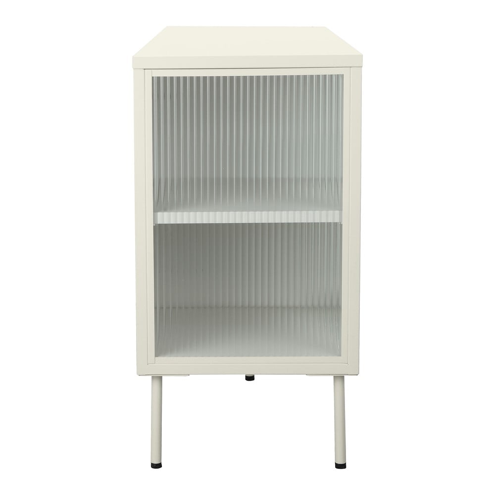 Kremowa metalowa witryna 130x75 cm Rosalie – Støraa (zdjęcie 5)