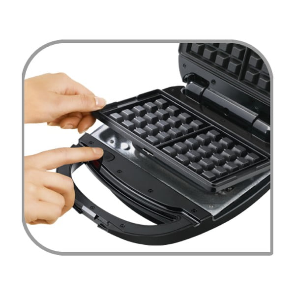 Opiekacz do kanapek w czarno-srebrnym kolorze Snack Time – Tefal-image-1