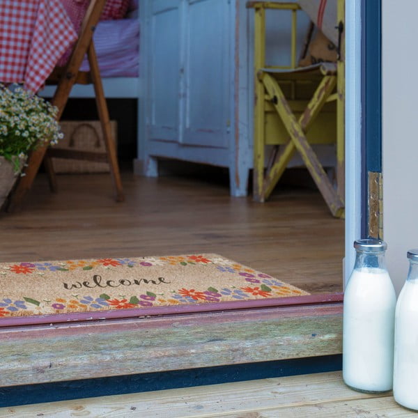 Wycieraczka z włókna kokosowego 40x120 cm Welcome Floral – Artsy Doormats-image-3