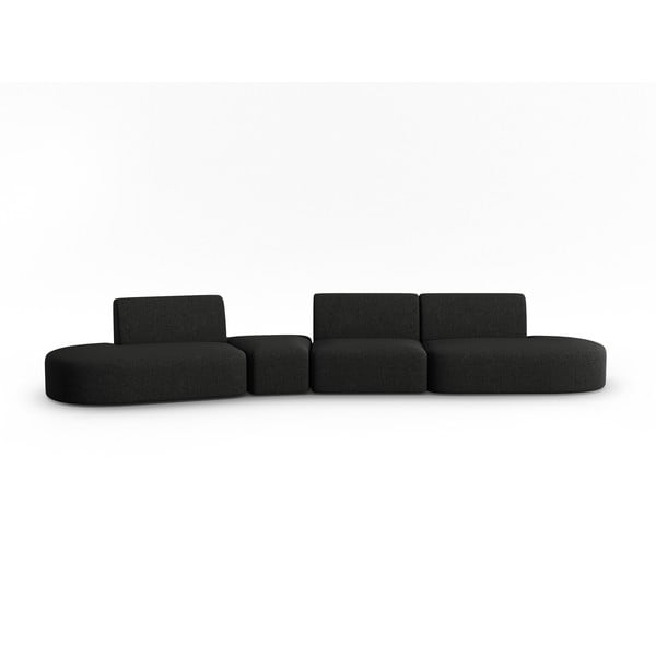 Czarna sofa 412 cm Shane – Micadoni Home