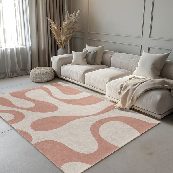 Różowy dywan odpowiedni do prania 80x150 cm Strawberry Latte – Mila Home-image-1