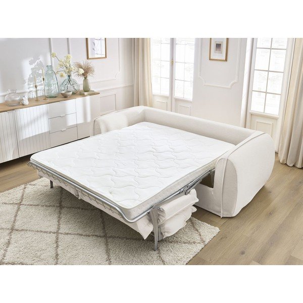 Beżowa sofa do spania/rozkładana 216 cm Archimede – Bobochic Paris-image-1