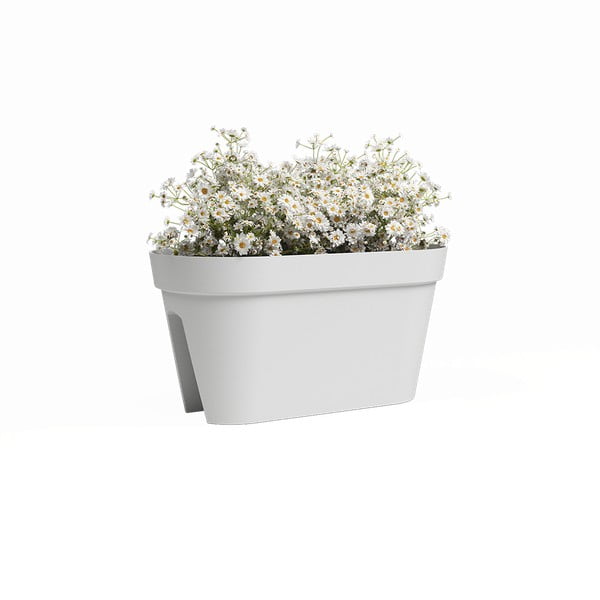 Wisząca skrzynka na kwiaty na balustradę z plastiku z recyklingu 60 cm Capri – Artevasi-image-1