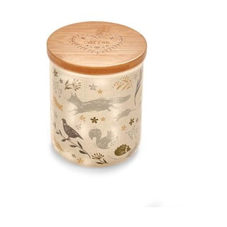 Ceramiczny pojemnik na kawę z bambusową pokrywką Cooksmart ® Woodland, 500 ml