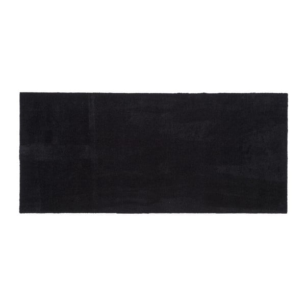 Czarna wycieraczka Tica Copenhagen Unicolor, 67x150 cm