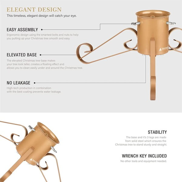 Czerwony metalowy stojak na choinkę Drzewo Gniazdo Gracja-image-3