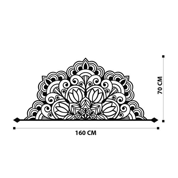 Metalowa dekoracja ścienna 160x70 cm Mandala – Wallity-image-2