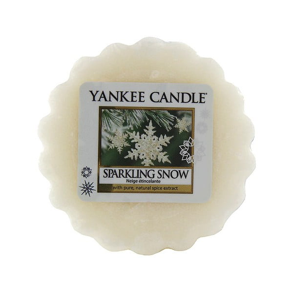 Wosk do lampy aromatycznej Yankee Candle Migotliwy Śnieg, zapach do 8 godzin
