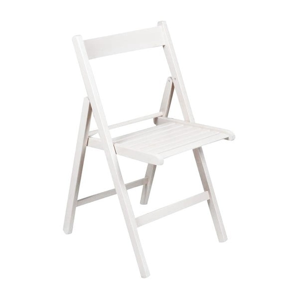 Białe krzesło składane Clarity