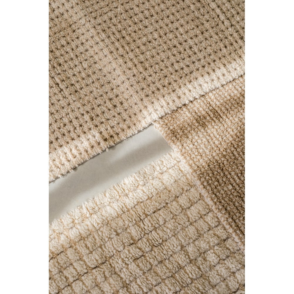 Wełniany chodnik odpowiedni do prania/tkany ręcznie w naturalnym kolorze 80x230 cm Unexpected Wool – Lorena Canals (zdjęcie 9)