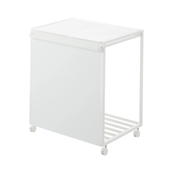 Biały metalowy kosz na śmieci do segregacji odpadów Tower – YAMAZAKI