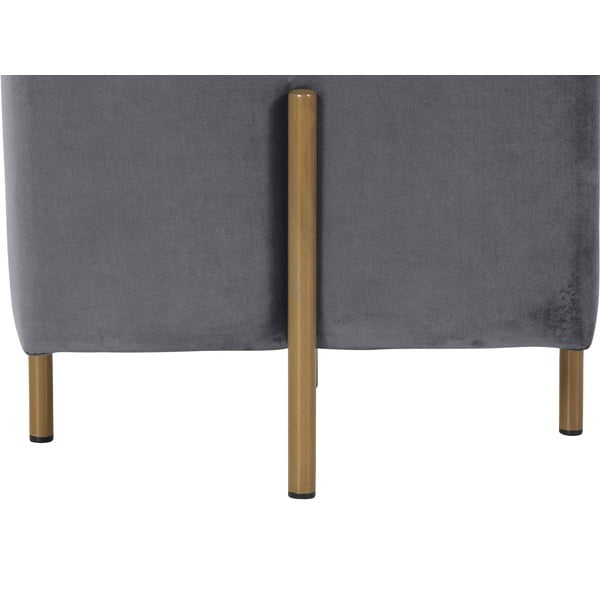 Szary aksamitny taboret Nolan – Støraa-image-2