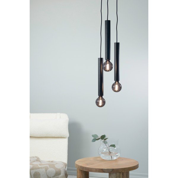 Czarna lampa wisząca z metalowym kloszem 25x25 cm Sencillo – Markslöjd-image-1