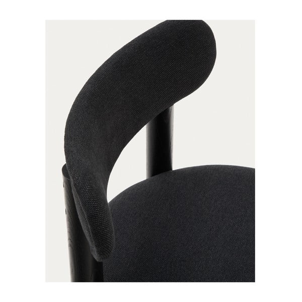 Czarne krzesła z litego drewna dębowego zestaw 2 szt. Nebai – Kave Home-image-4