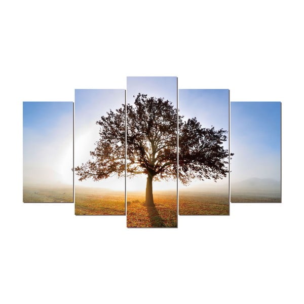5-częściowy obraz Tree, 60x100 cm