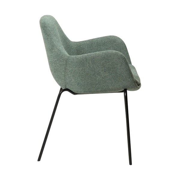 Jasnozielony fotel z materiału bouclé Zimmer – DAN-FORM Denmark-image-2