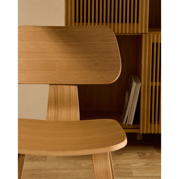 Krzesło w dekorze dębu w naturalnym kolorze Gena – Kave Home-image-1