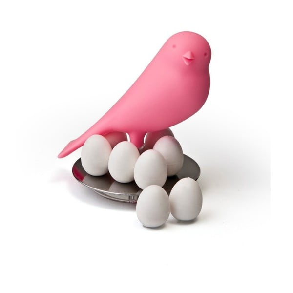 Różowy
  stojak na magnesy Qualy Magnetic Egg Sparrow
