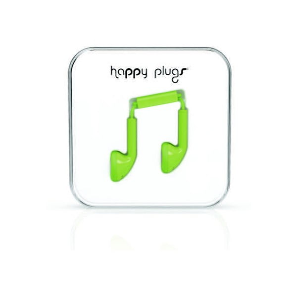 Słuchawki Happy Plugs, zielone