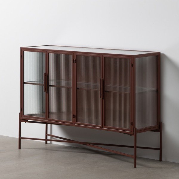 Ceglasta metalowa witryna 120x85 cm Harris – Ixia-image-1