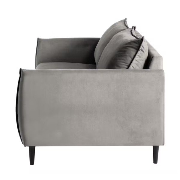 Szara aksamitna sofa 203 cm Juli – Ropez-image-2