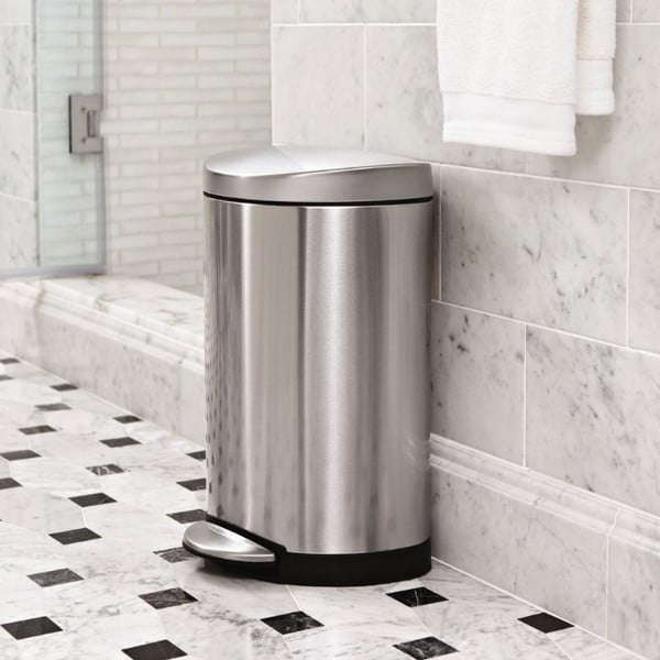 Kosz łazienkowy simplehuman 10 l, matowa stal-image-1