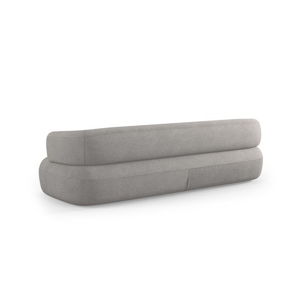 Jasnoszara sofa z materiału bouclé 226 cm Jenny – Micadoni -image-3