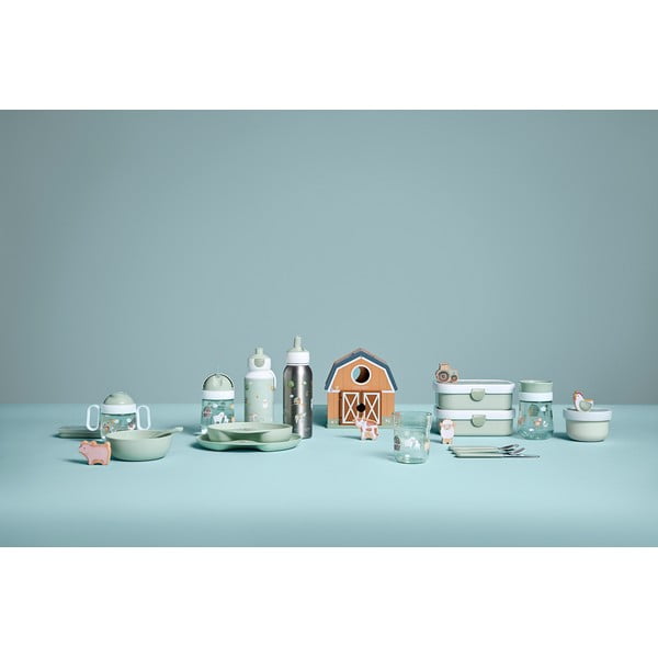 Jasnozielony kubek dla dzieci z tritanu 200 ml Little farm – Mepal-image-2