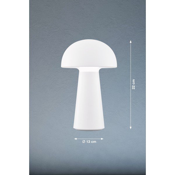 Biała lampa stołowa LED ze ściemniaczem i czujnikiem ruchu (wys. 22 cm) Viga – Fischer & Honsel-image-2