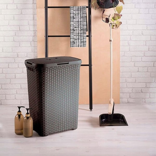 Brązowy kosz na pranie Curver Hamper, 40 l-image-1