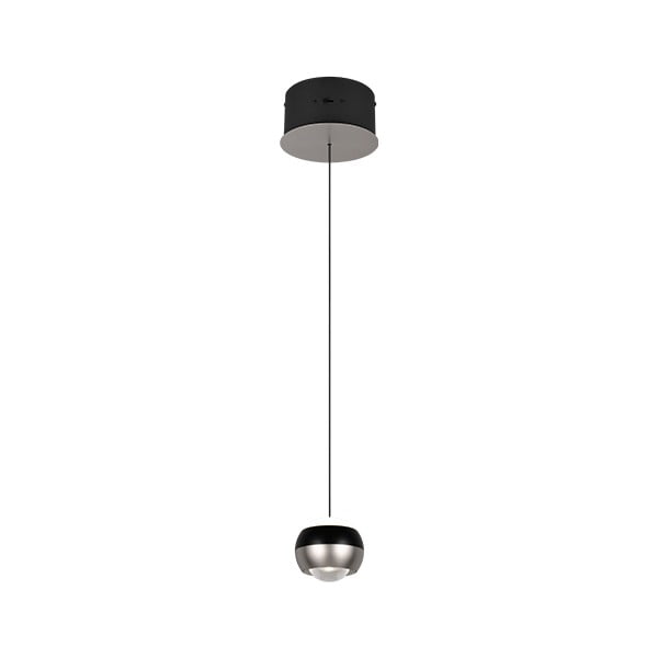 Lampa wisząca LED w czarno-srebrnym kolorze ø 15,5 cm Orbit – Trio Select-image-1