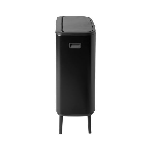 Stalowy kosz na śmieci otwierany na dotyk w kolorze matowej czerni 60 l Bo Touch Bin Hi – Brabantia-image-2