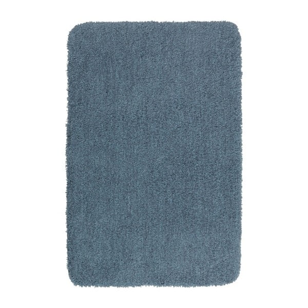 Ciemnoniebieski dywanik łazienkowy Wenko Mélange, 65x55 cm