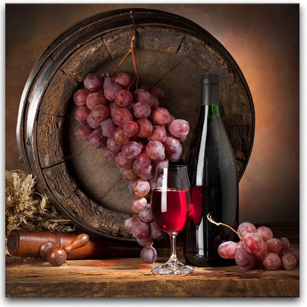 Obraz Styler Glasspik Wine IV, 30x30 cm