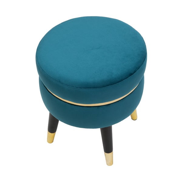 Turkusowy podnóżek Mauro Ferretti Paris-image-2