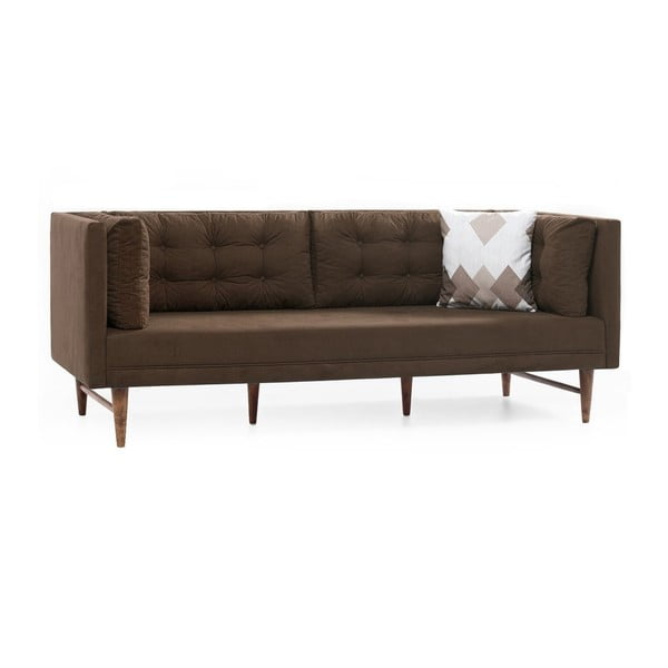 Brązowa sofa 3-osobowa Balcab Home Eva