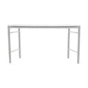 Jasnoszara metalowa ławka ogrodowa Disc – Zone