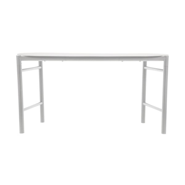 Jasnoszara metalowa ławka ogrodowa Disc – Zone