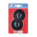 Zestaw 2 czarnych adapterów samoprzyczepnych Wenko Turbo-Loc Classic Plus