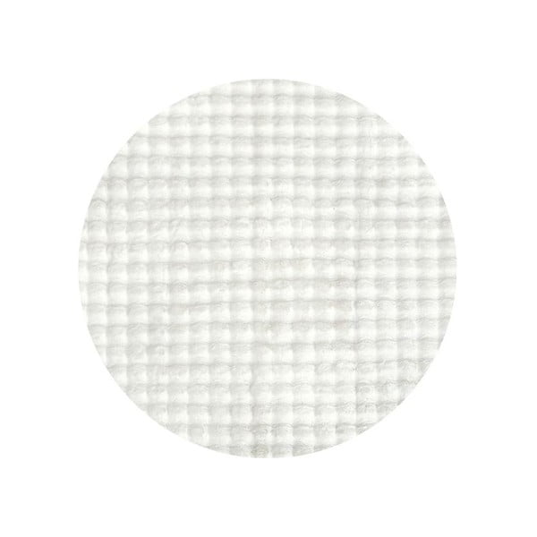 Biały okrągły dywan odpowiedni do prania ø 200 cm Bubble White – Mila Home