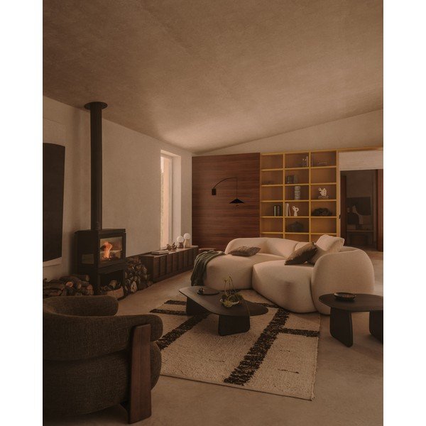 Kremowy wełniany dywan dwustronny 160x230 cm Hadin – Kave Home-image-1